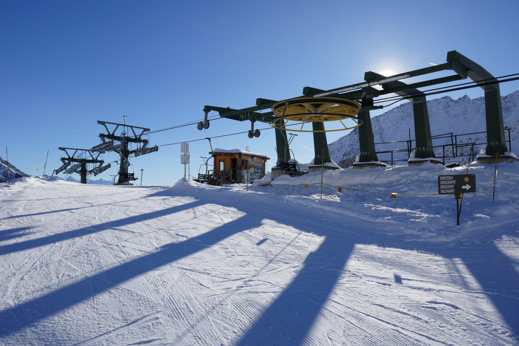 Bergstation der Maison Vielle 2SB. Auch diese Bahn ist von Nascivera und wurde 1975 gebaut.