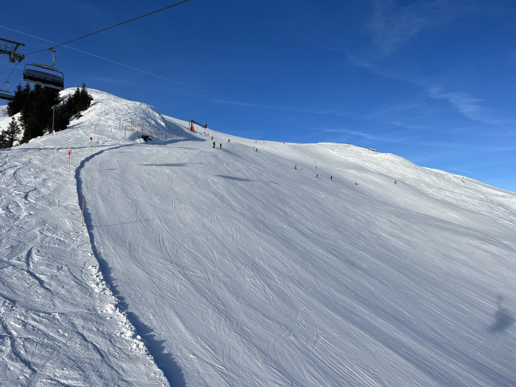 Recht wellige Präparation