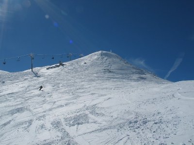 Schönes Hors pistes neben der 4-KSB Signal.