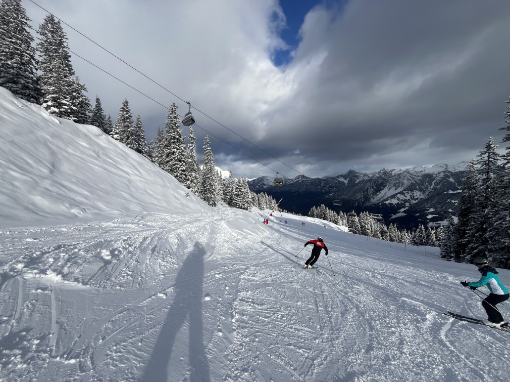 Schöne Stimmungsbilder auf der Täliabfahrt (mit 6KSB Hüttenkopf)