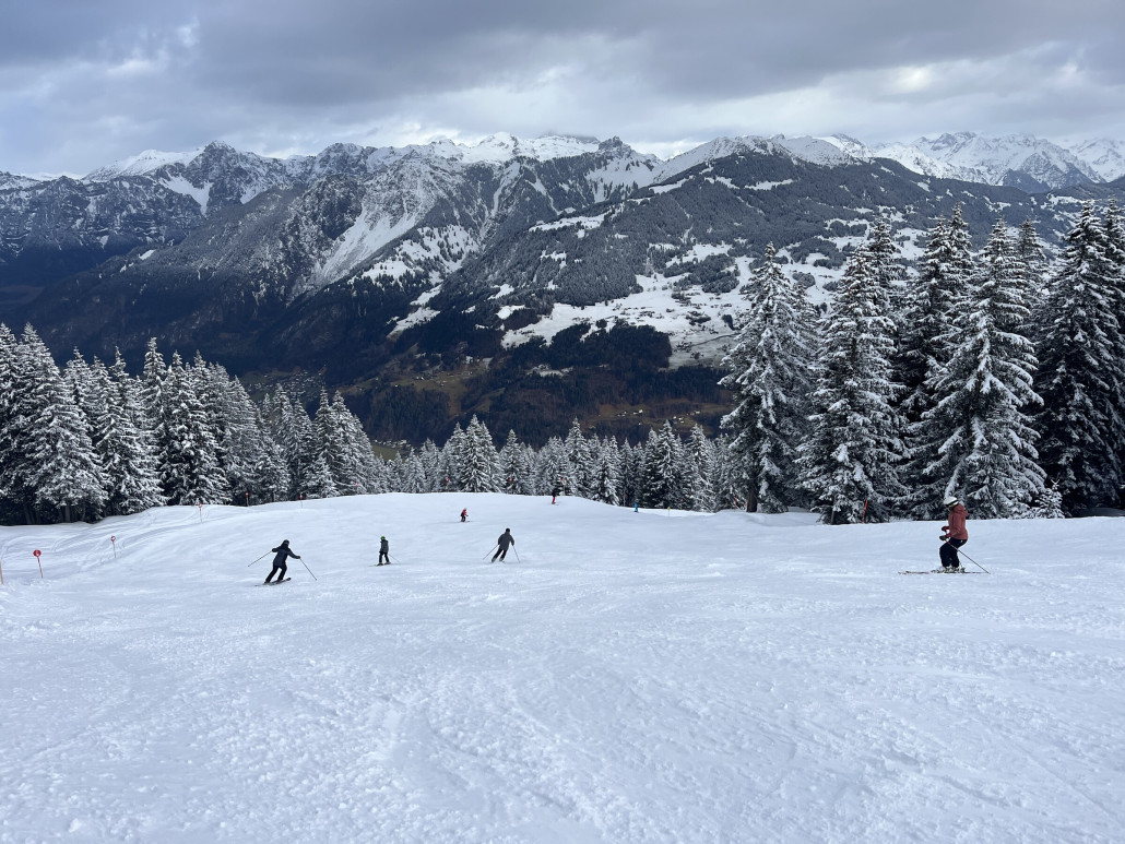Auf dem unteren Teil der Täliabfahrt war’s dann schon ordentlich aufgefahren