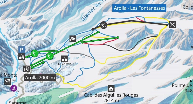 Interaktive Karte Arolla