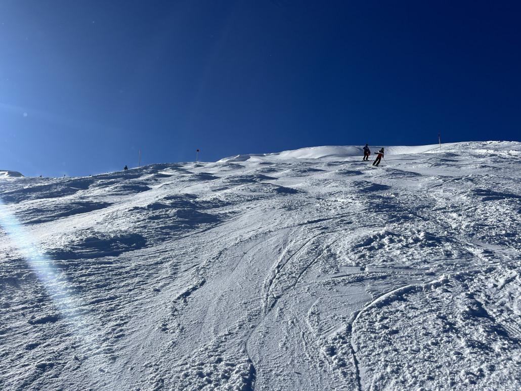Moguls auf der Piste