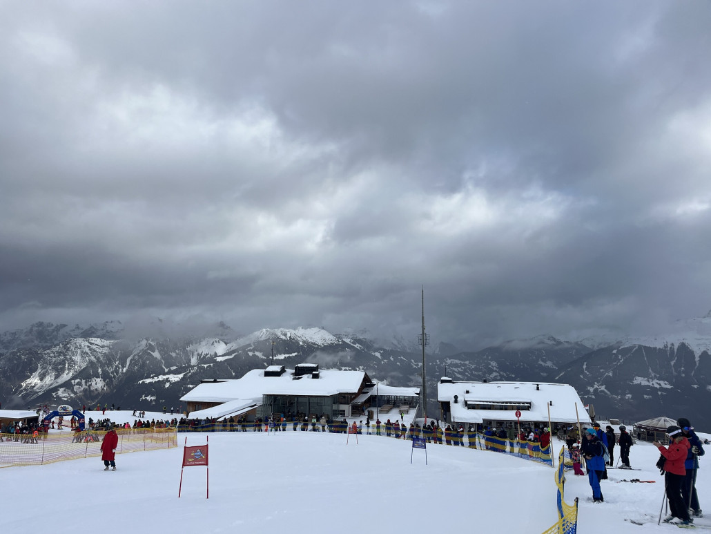 Skischule hat heute Skirennen