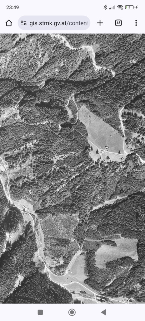 Schenise Ortmarhütte (GIS Steiermark ca. 1970)