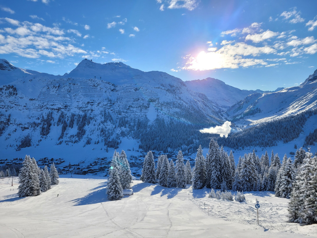 Traumhafte Abfahrt nach Lech!