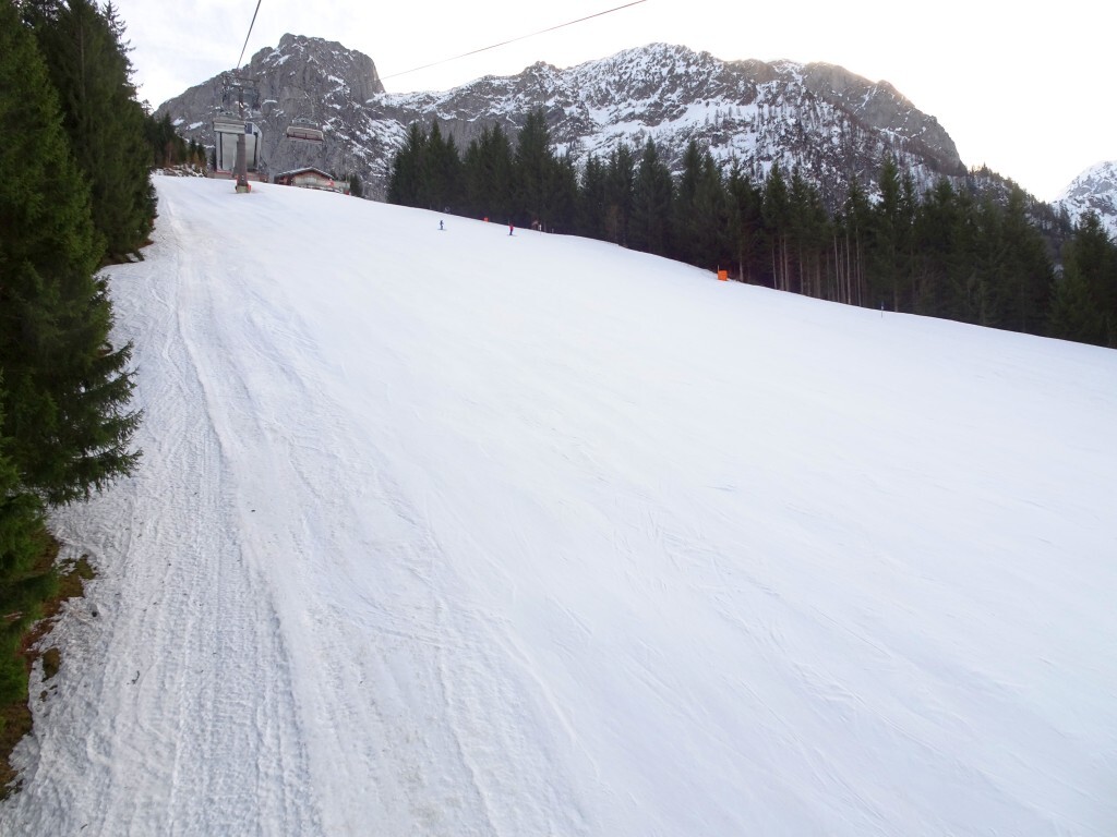 Kurz vor der Bergstation.