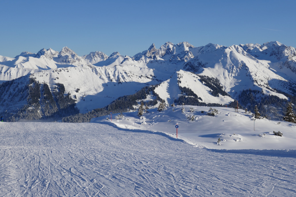 Abfahrt am Gottesackerplateau