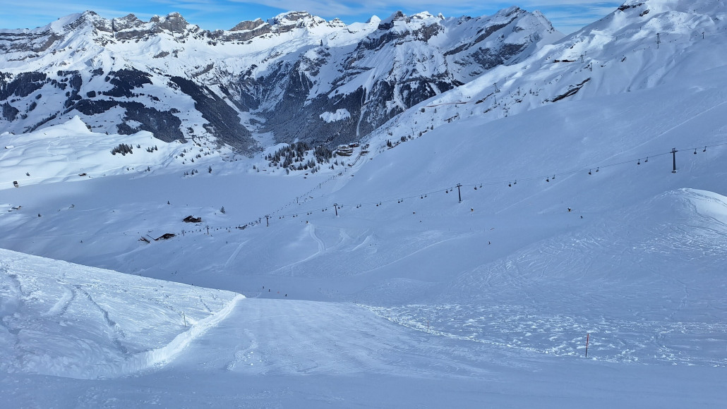 Schwarze Piste Jochpass-Trübsee,in den letzen 2 Jahren nie offen