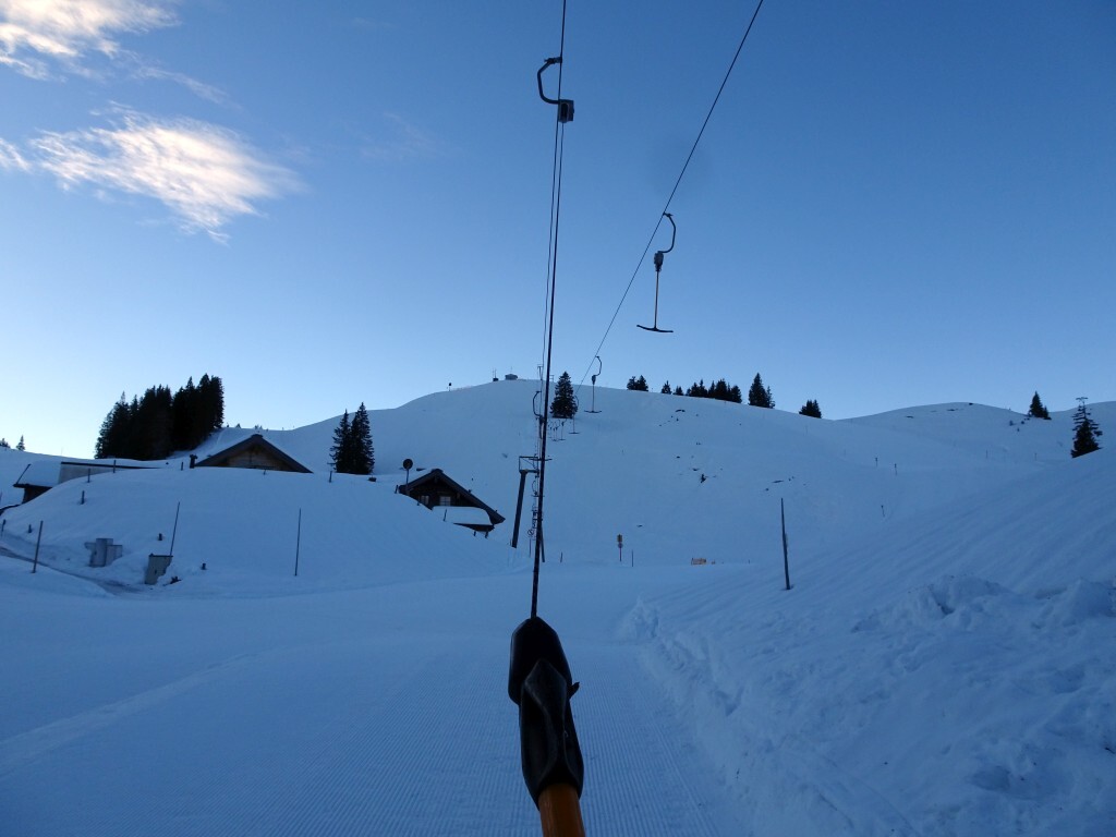 Im Angerlift kurz vor der Rottenhofhütte.