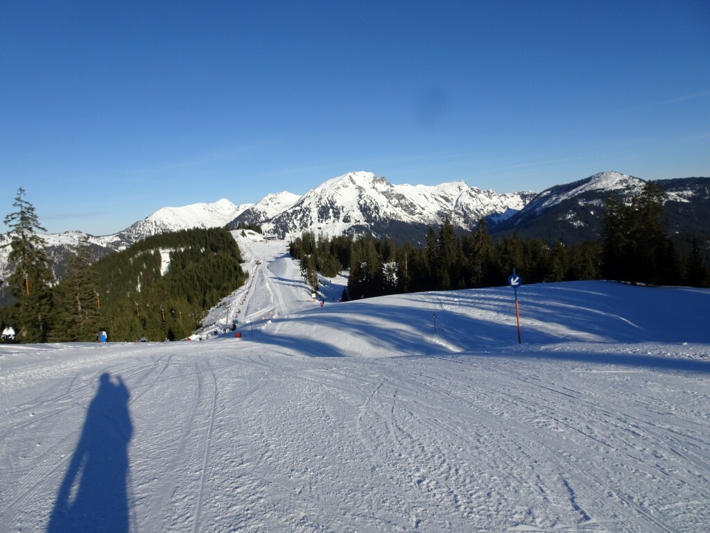 Blaue Abfahrt Ochsenkopf (3a) Richtung Hornspitz Bereich.