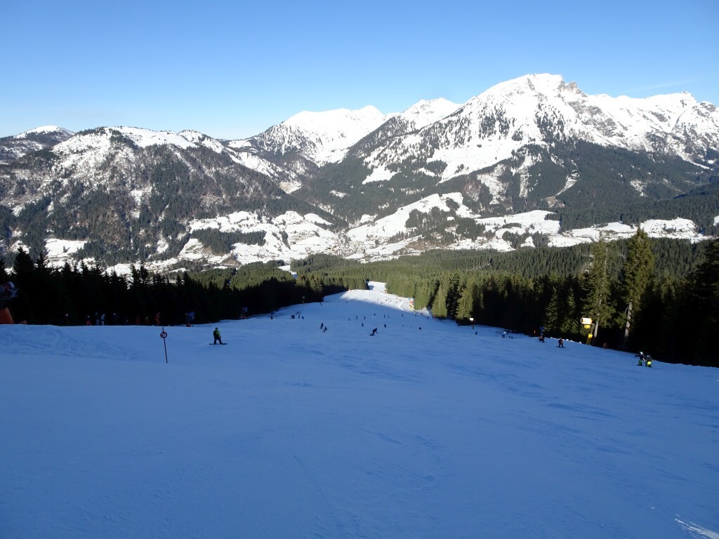 Auch nach Russbach ging es auf der breiten Talabfahrt Russbach (1).