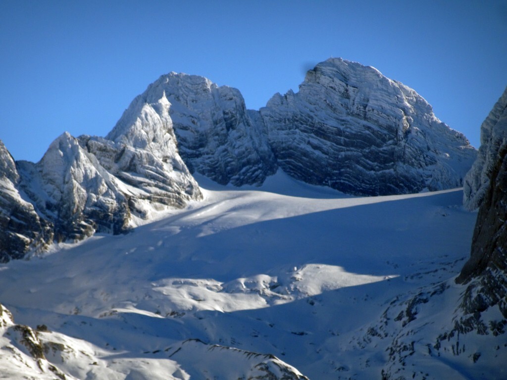 Der Hohe Dachstein im Zoom.