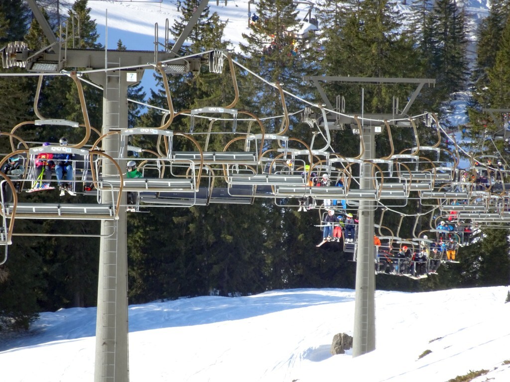 Zoom in die Trasse des 4er Sesselliftes Aussichtsberg.