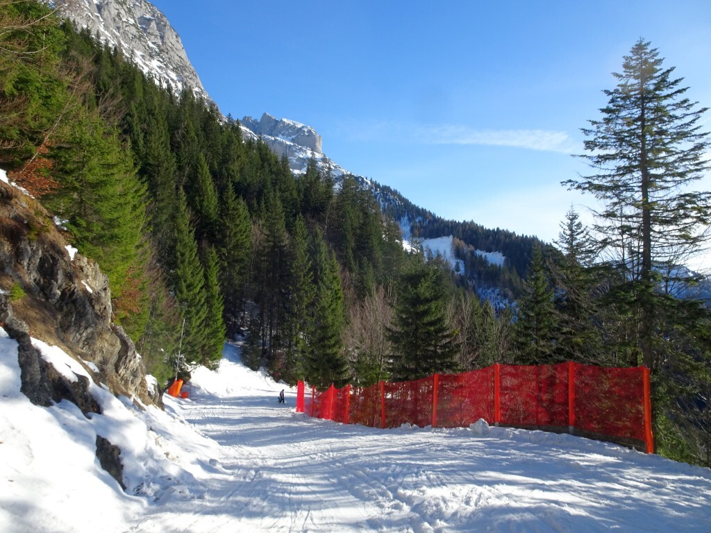 Im mittleren Teil ein serpentinenartiger Ziehweg.
