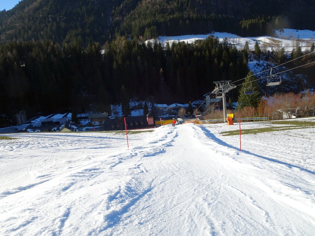 Der letzte Hang, etwa eine Raupenspur breit.