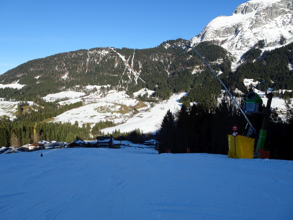 Zurück am Start. Oberhalb des Dolomitenhofes.