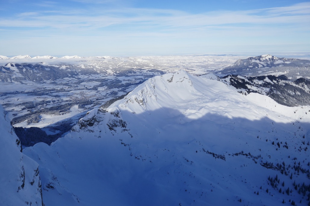 Blick nach Norden mit Grünten