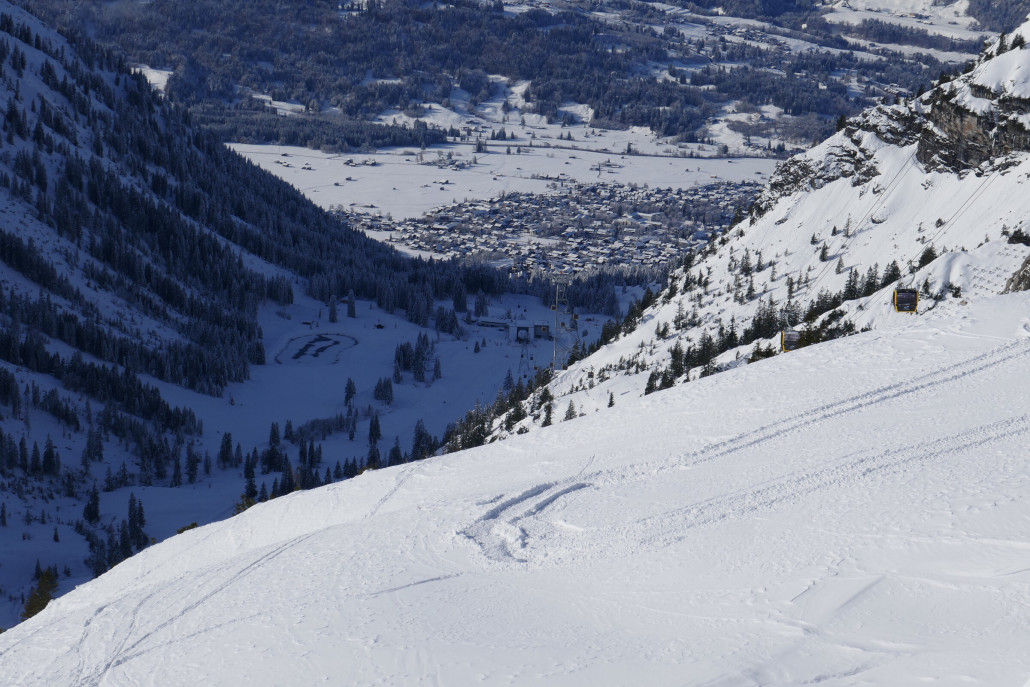 Tiefblicke nach Oberstdorf