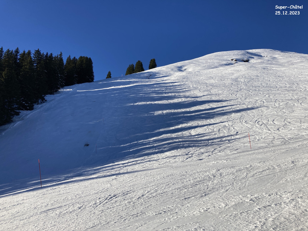 Le Morclan und seine schönen, steilen roten Pisten