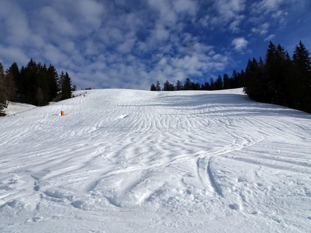 Geschlossene Skiroute Rock ‘n Roll (5d), schade hier wären wie gesagt weitere Pistenvarianten super gewesen.