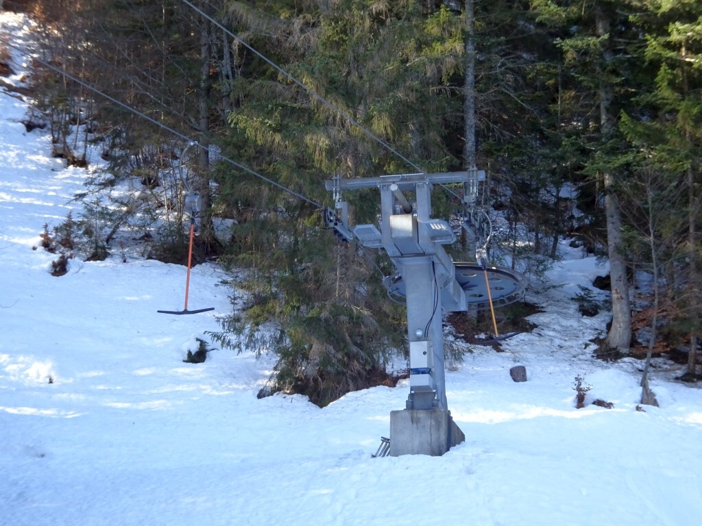 Bergstation des Bügelliftes