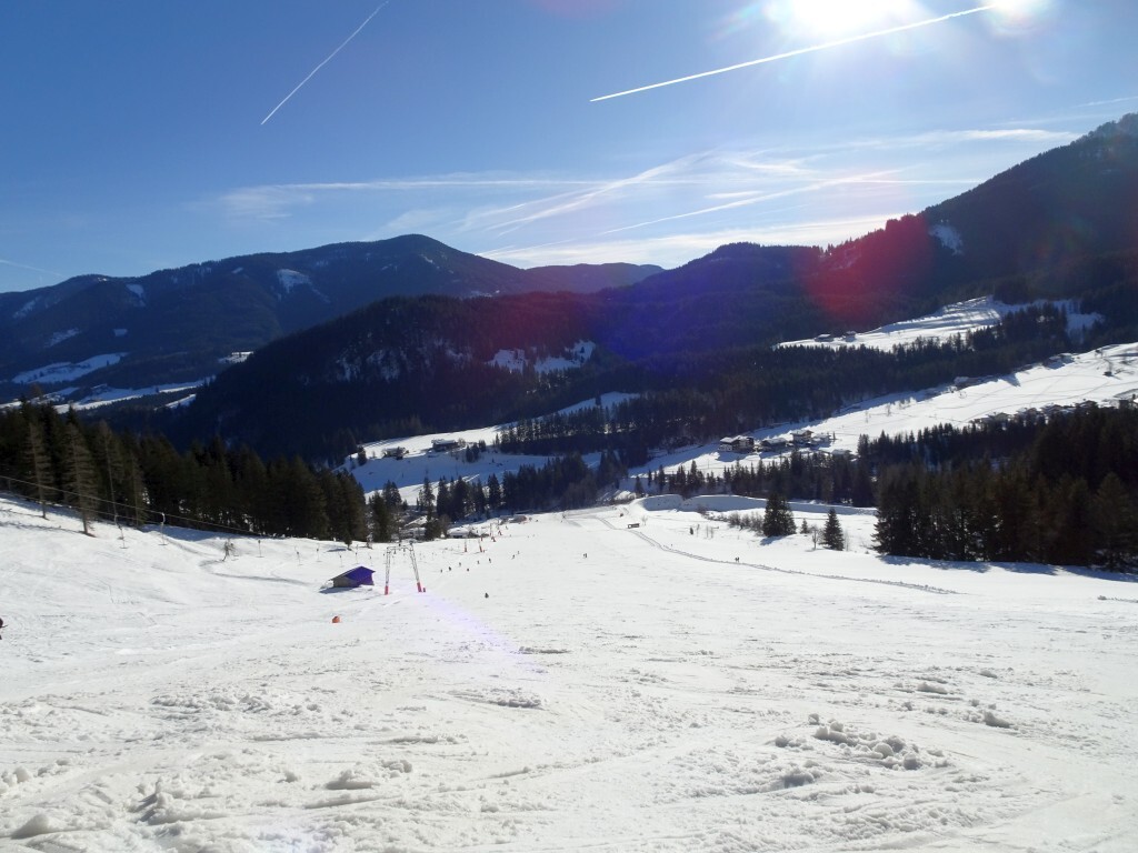 Schöner Firnschnee, top zum Gleiten. Passte gut zur Atmosphäre.