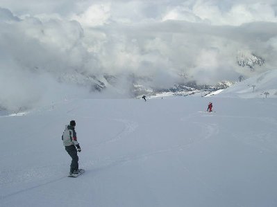 Piste Pramint (Saint Martin) nach Neuschnee