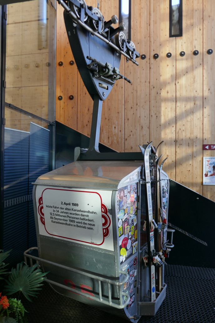 Alte Kabine ZUB Kanzelwand. Mit so einer bin ich ca. 1984 hier noch gefahren...