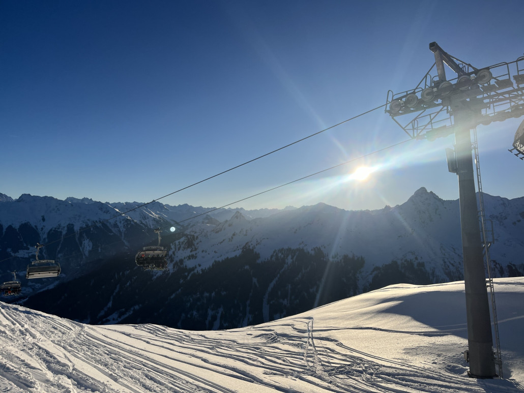 Inzwischen steht die Sonne höher