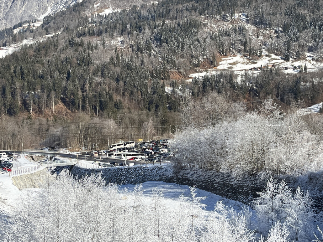 Und P3 ist recht voll und mit mehreren Bussen belegt