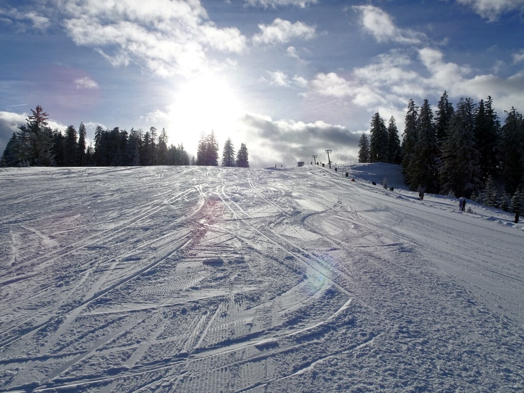 Herrlicher Pulverschnee.