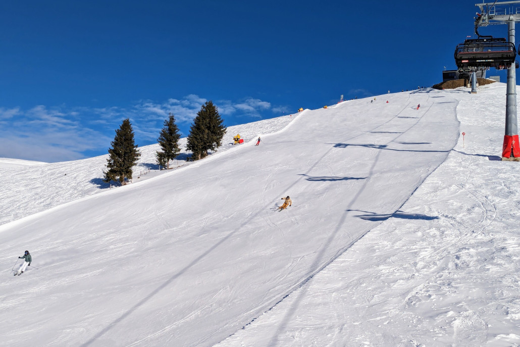 Abfahrt oben an der Jochbahn - sieht super aus, sind wir aber leider nicht gefahren