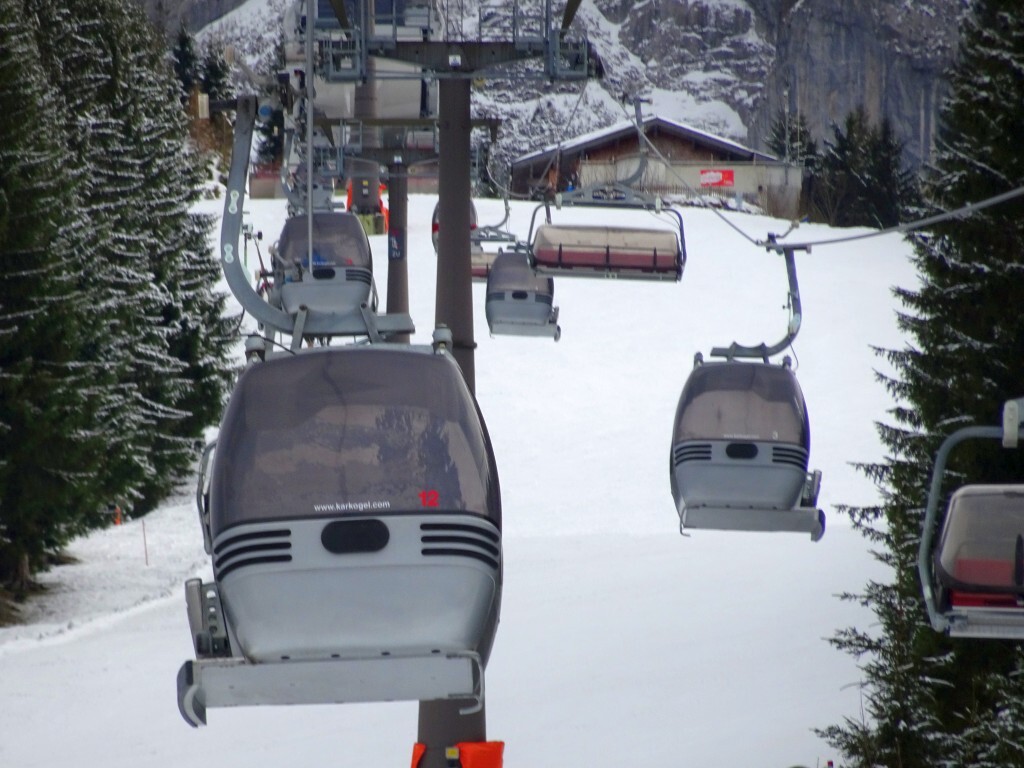 Auffahrt in der Kombibahn Karkogel.