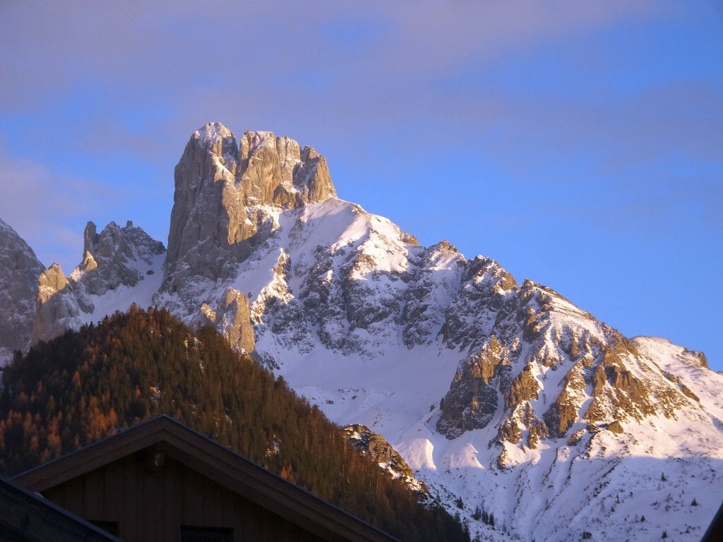Die Bischofsmütze im Abendlicht.