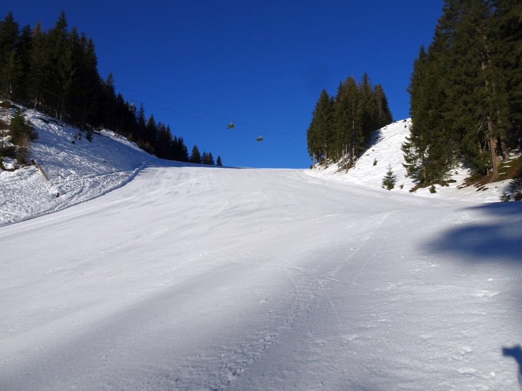 Blick zurück Piste 4.