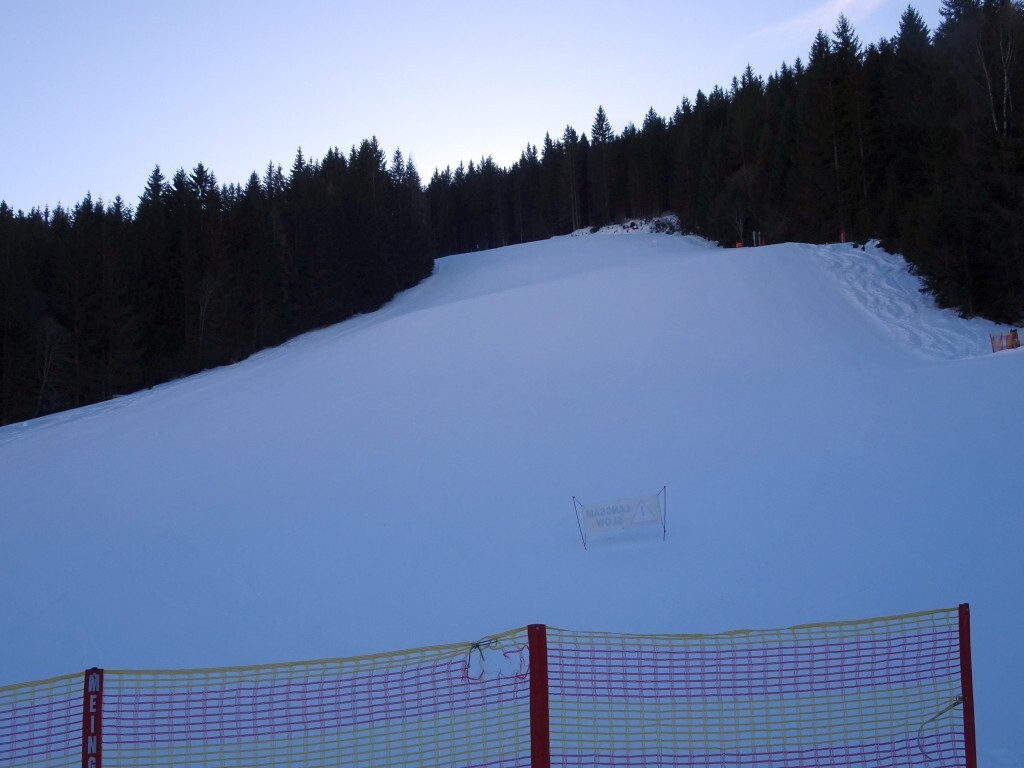 Sieht einladend aus: Schlusshang der Papagenopiste (1).