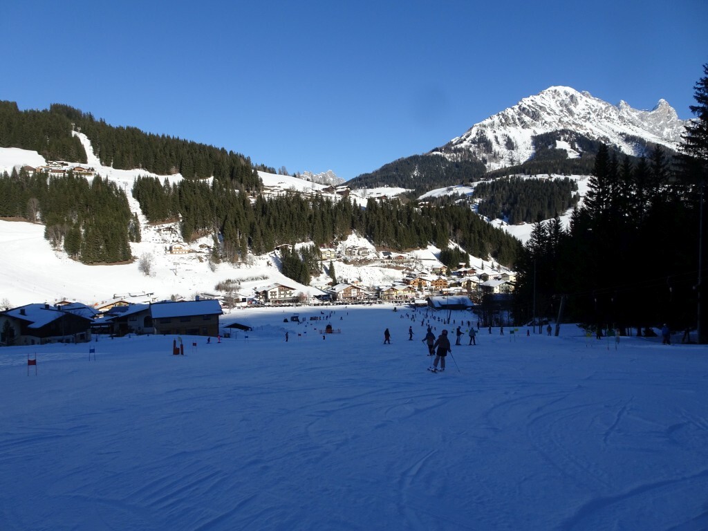 Nette Anfängerpiste Bögrain. Hier gibt es auch Flutlicht.