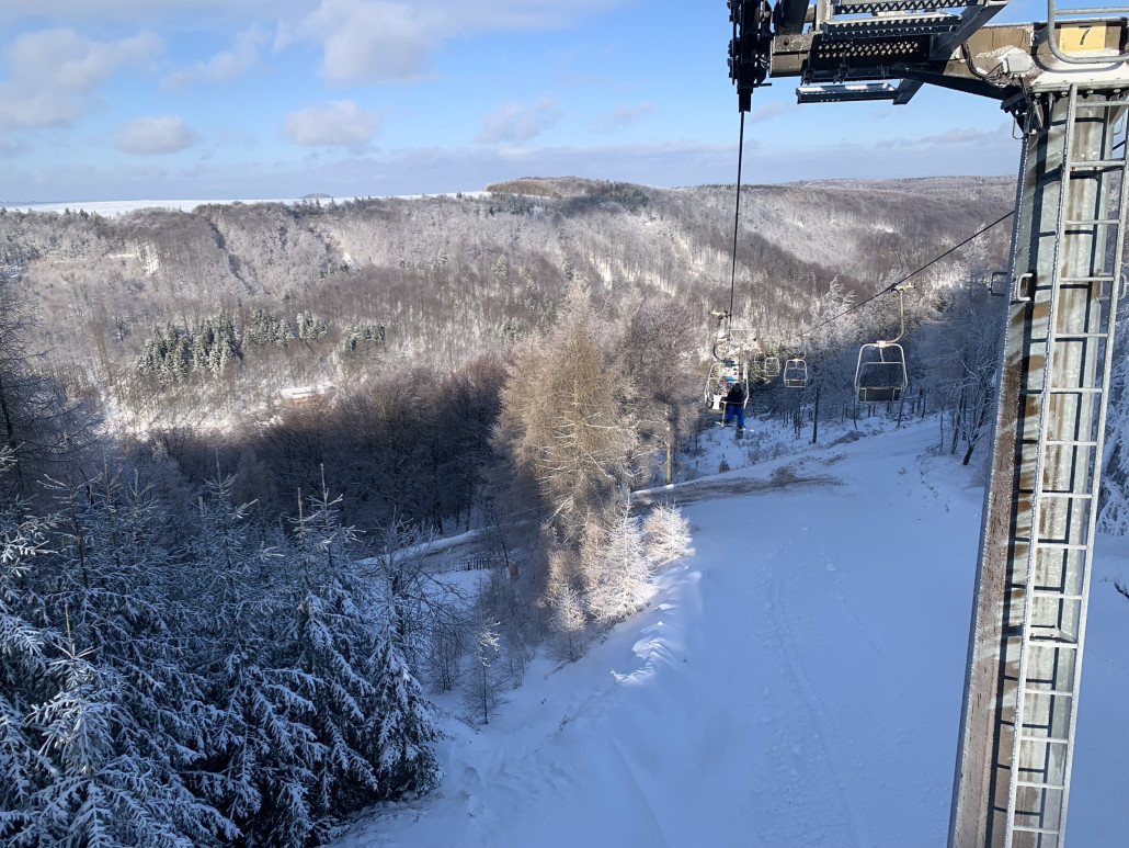 Blick Talwärts nach 3/4 der Trasse