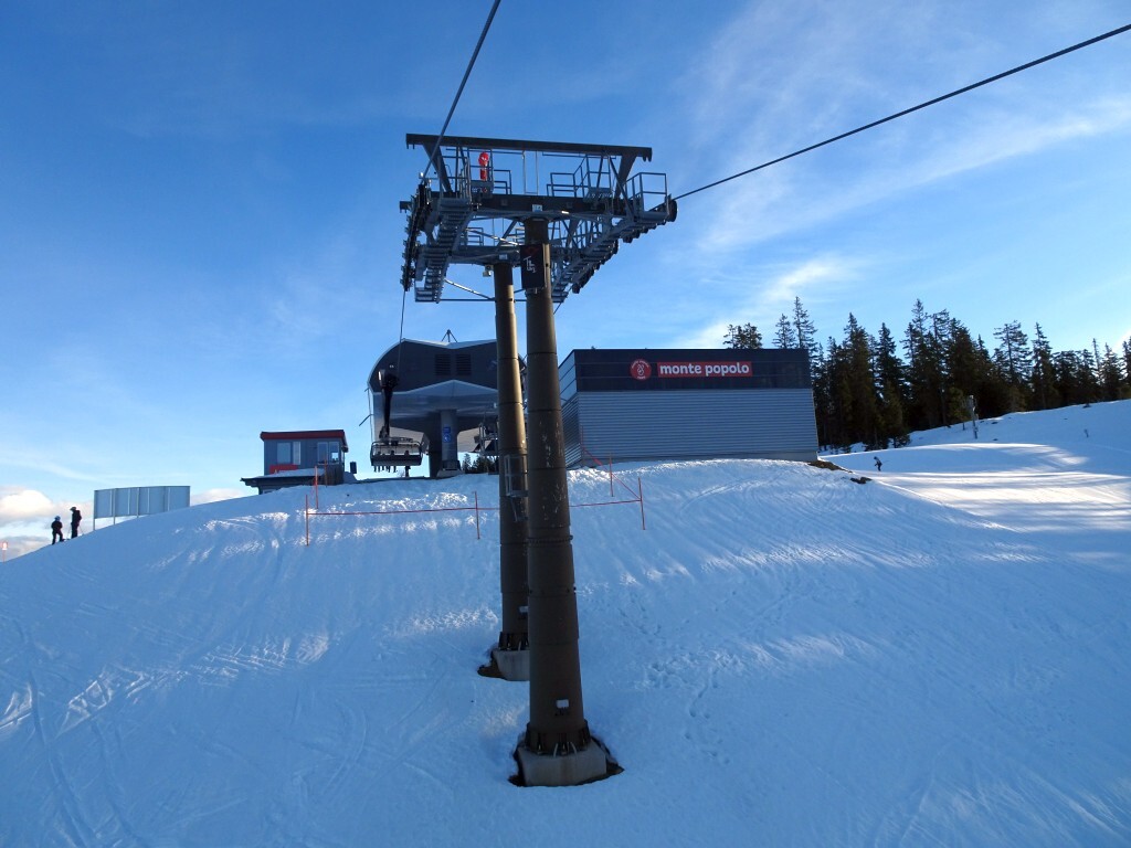 Kurz vor der Bergstation.