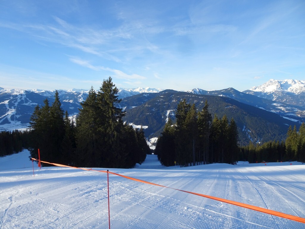 Gesperrte Skiroute. Schade.