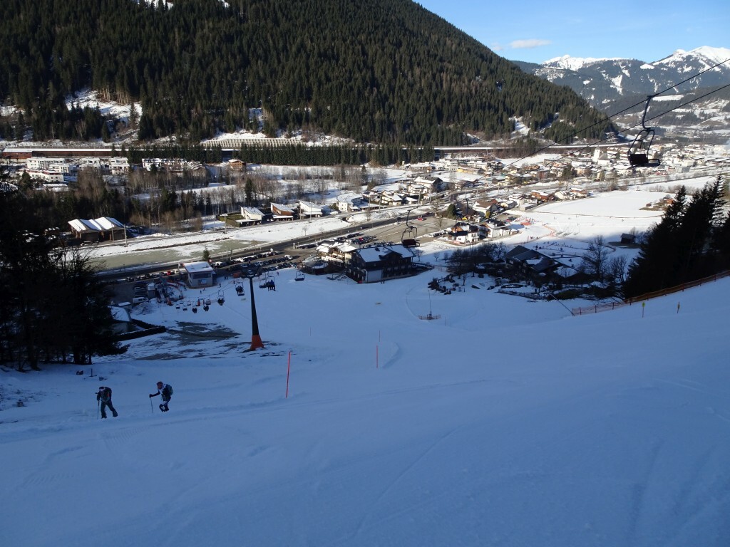 Schlusshang mit der Talstation der DSB Reitlehen 1.
