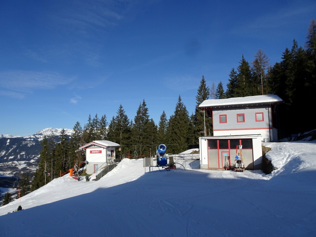 Nochmal die Bergstation des Doppelsesselliftes Reitlehen 1.
