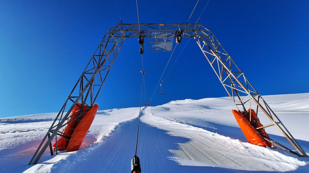 Der Schlepper ist durchwegs steil, es gibt keinerlei Flachpassagen