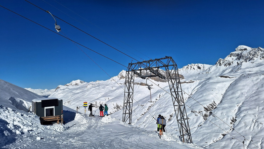 Ausstieg Teischhornlift auf 2515müM