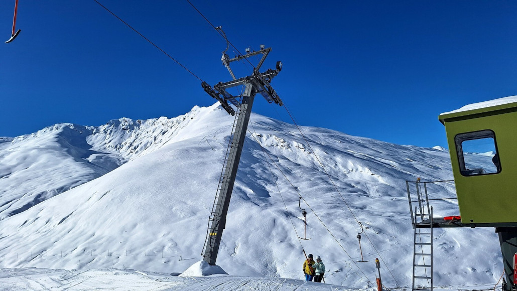 Ausstiegstütze Skilift Cavetta