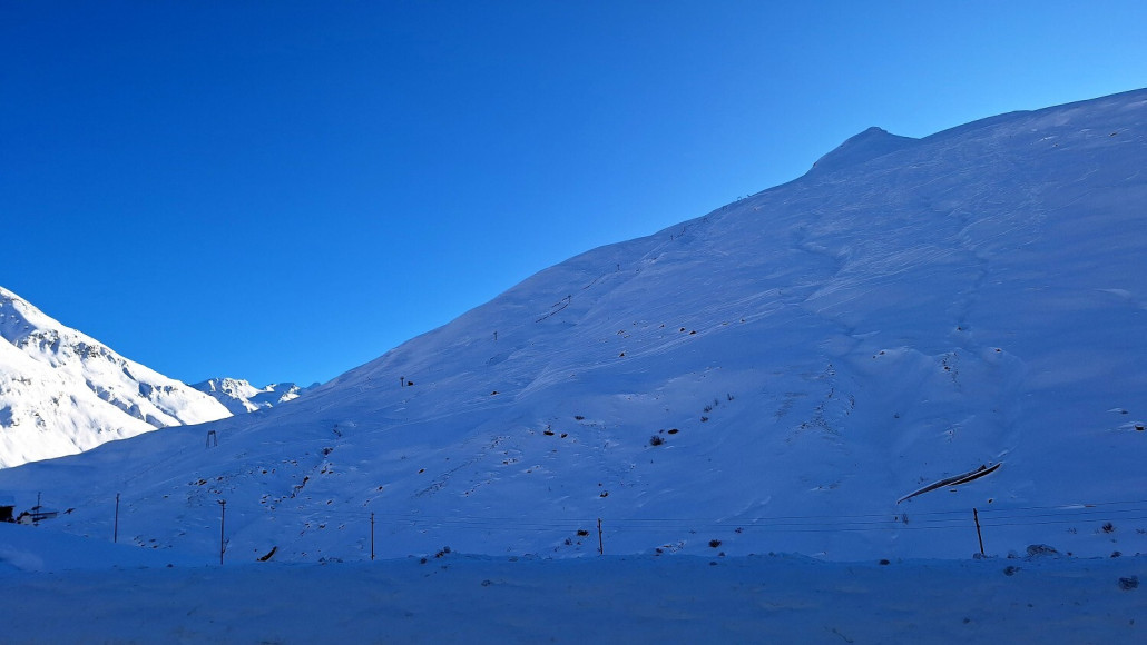 Letzter Blick auf den Teischhornlift