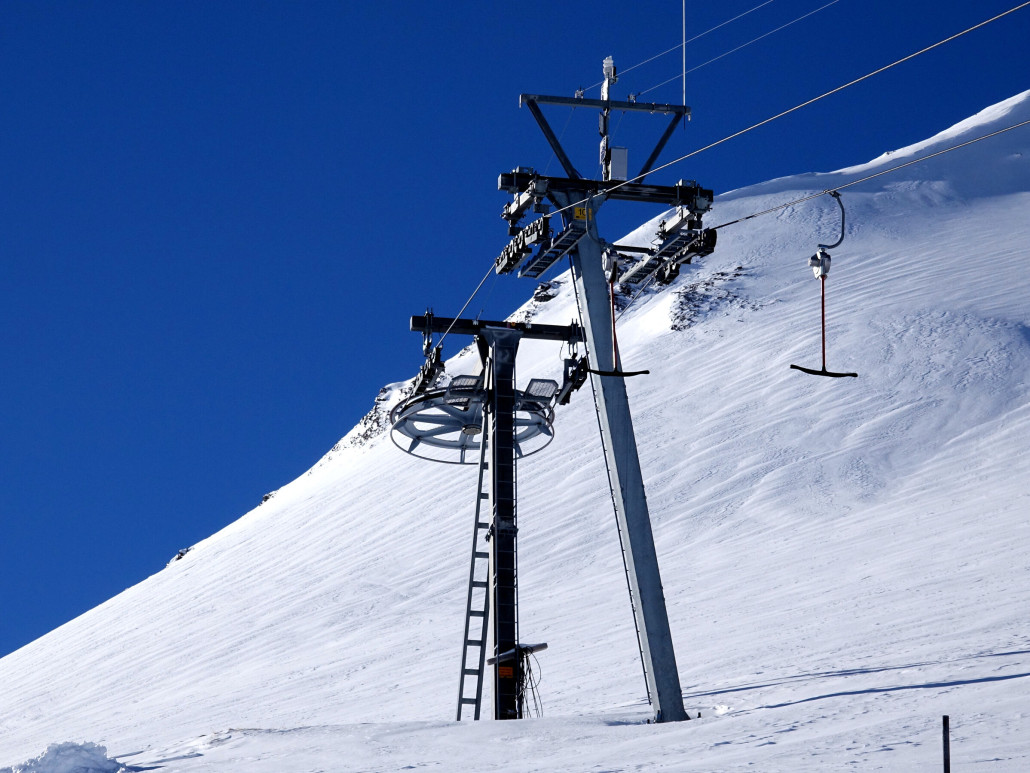 Bergstation Teischhornlift mit Schräg-T Stütze