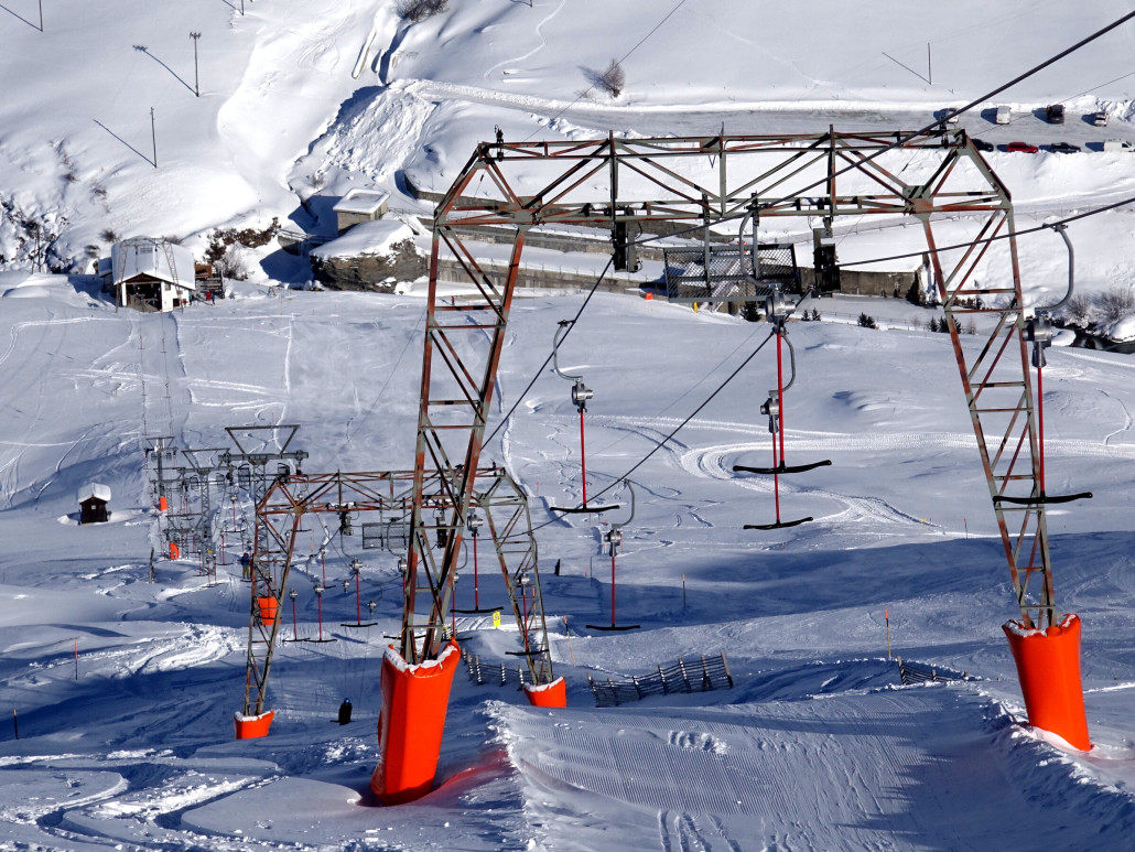 Lift in der Totalen von oben
