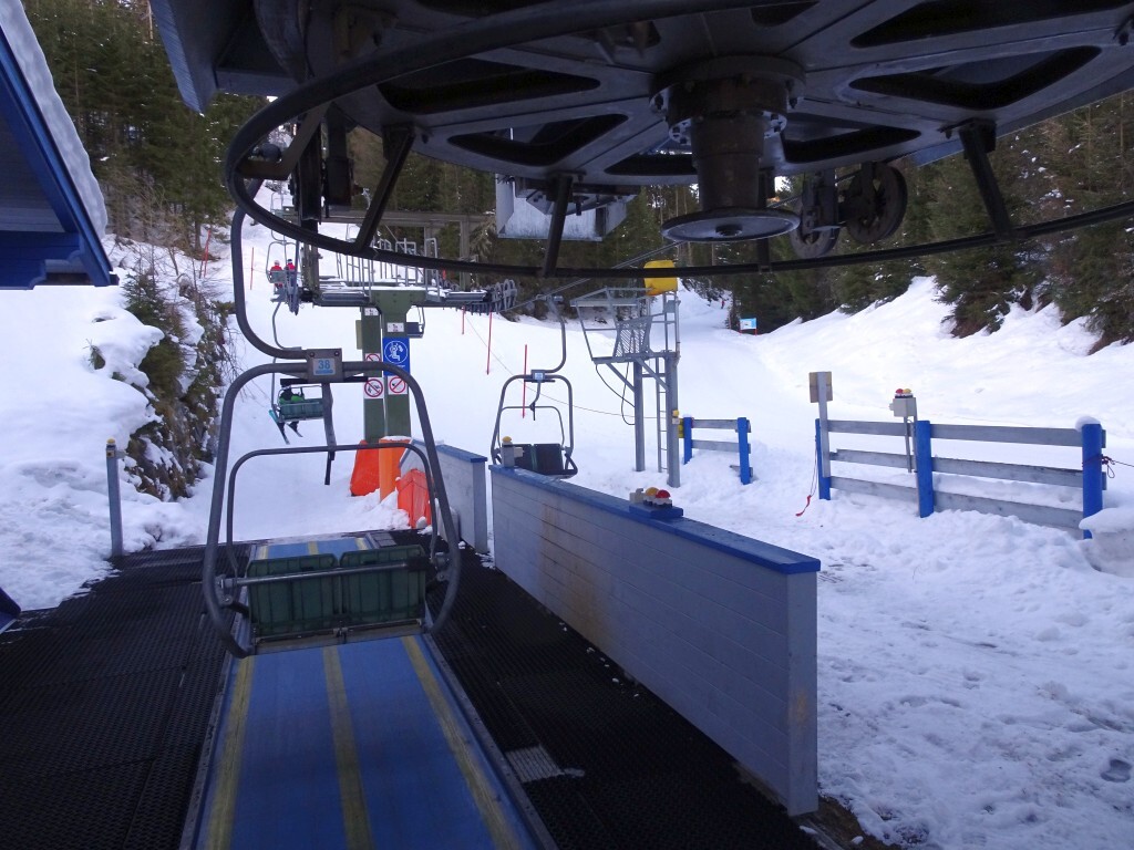 Die Girak-Talstation des Jägerliftes. Bis 1997 stand der einstige Swoboda-Lift auf der Reiteralm (Gasselhöhebahn 2).